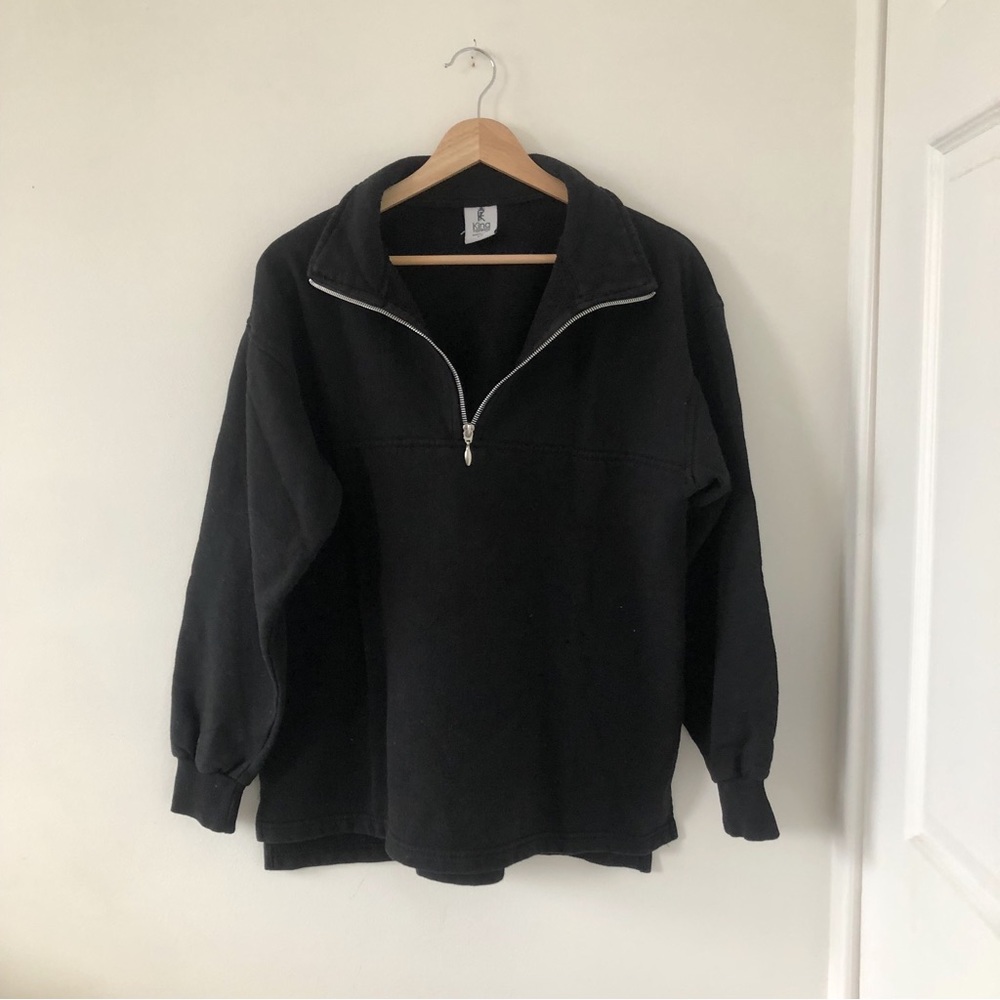Oversized half zip up sweater